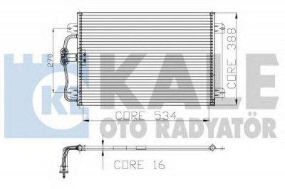 KALE OTO RADYATOR 128100 -  Конденсатор, кондиционер